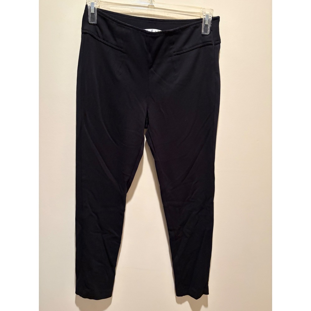 Cabi Black Skinny Trousers Side Zip Mid Rise Dress Pants Women Size 4